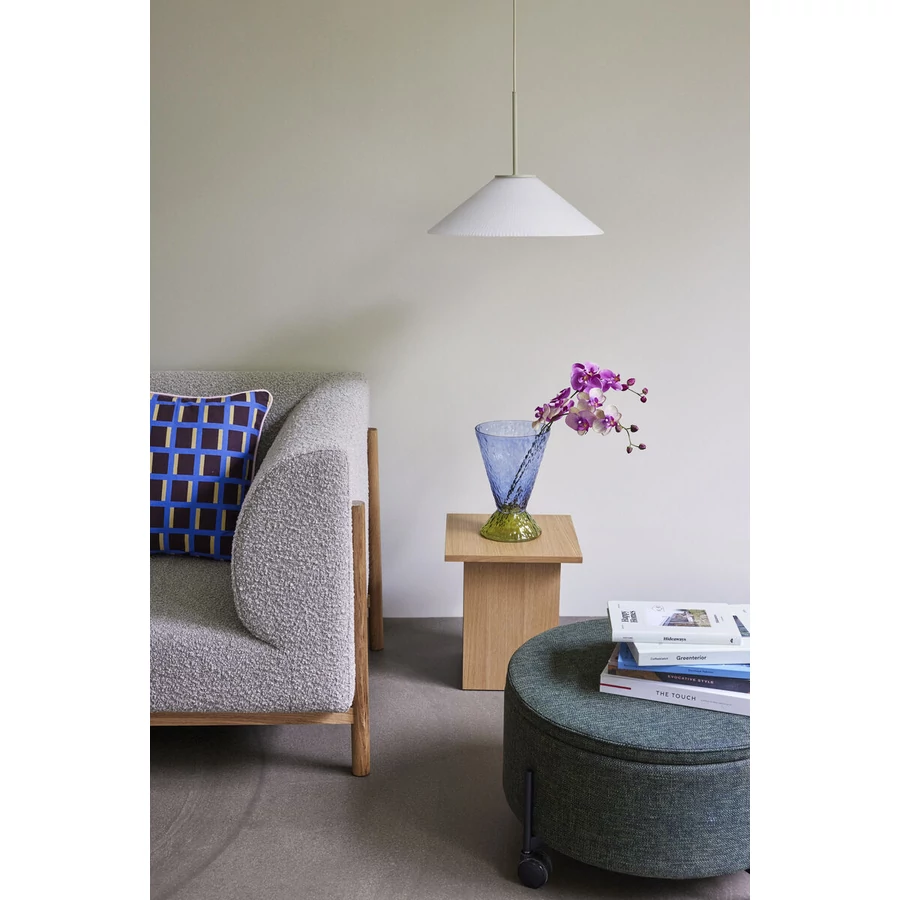 Sötétzöld tárolós kerek puff ø66 cm