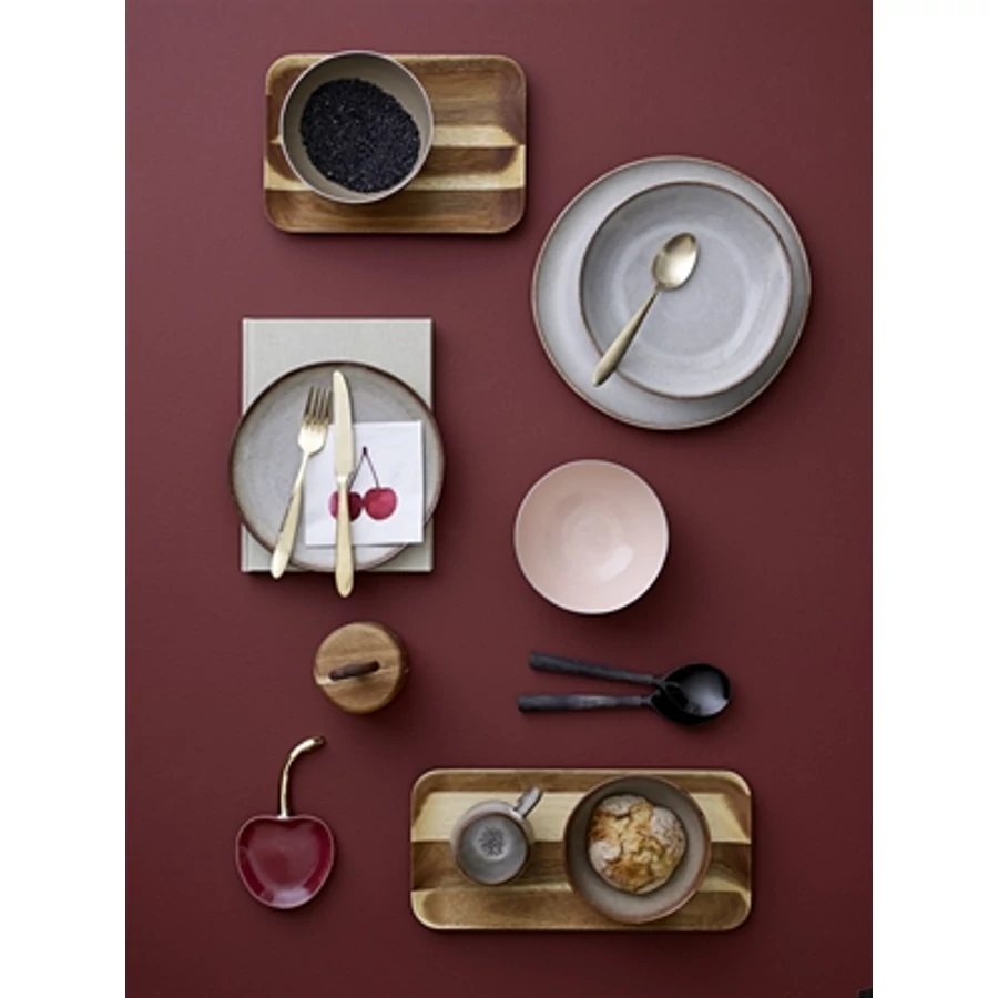 Szürke kerámia mélytányér 6 db