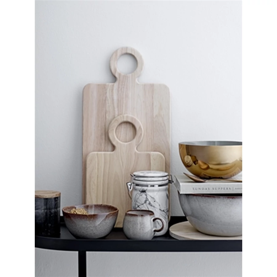 Szürke kerámia reggelizőtál 6 db