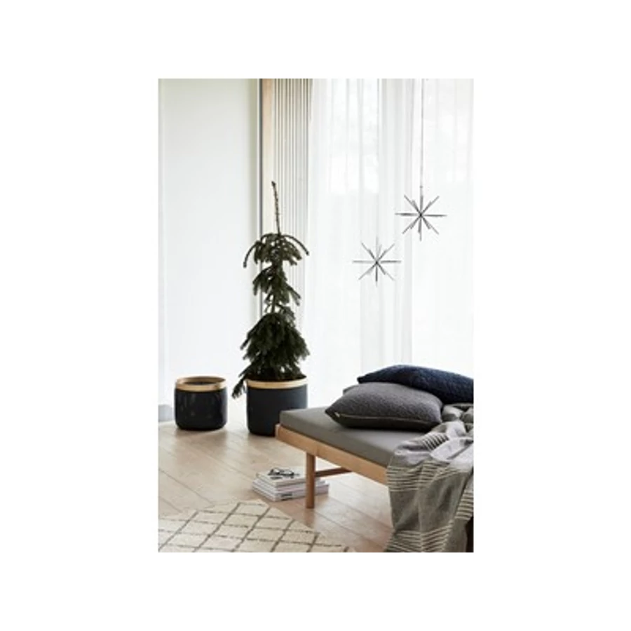 Szürke mintás pamut szőnyeg 90x150 cm