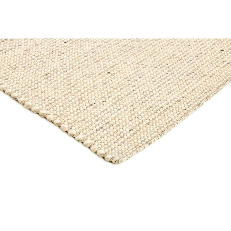 Szürke és natúr prémium gyapjú szőnyeg 240x170 cm