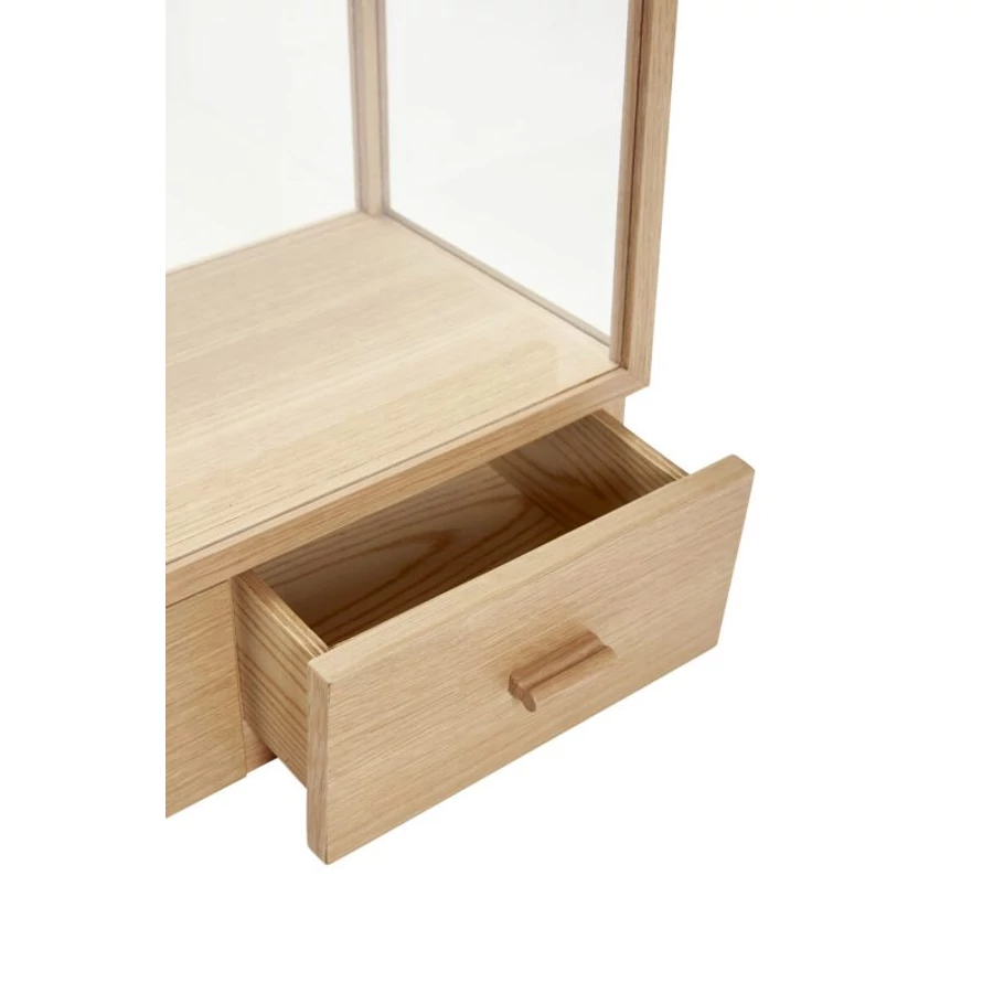 Tölgyfa 2 fiókos üveg doboz