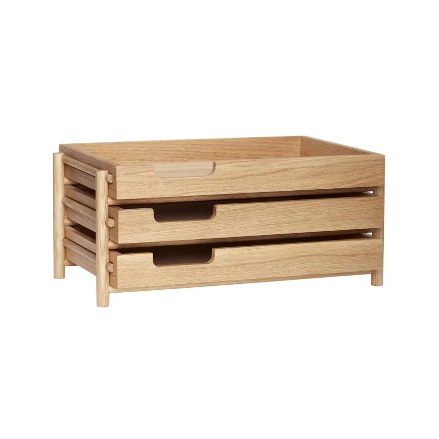 Tölgyfa 3 szintes irattálca