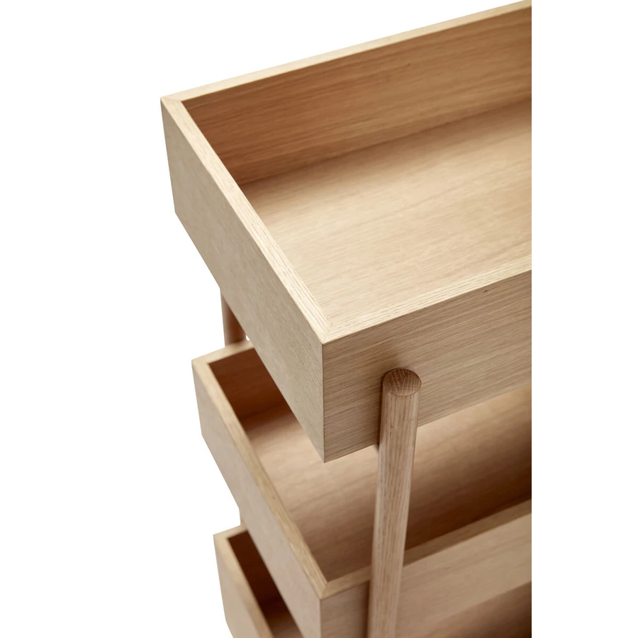 Tölgyfa 3 szintes tároló