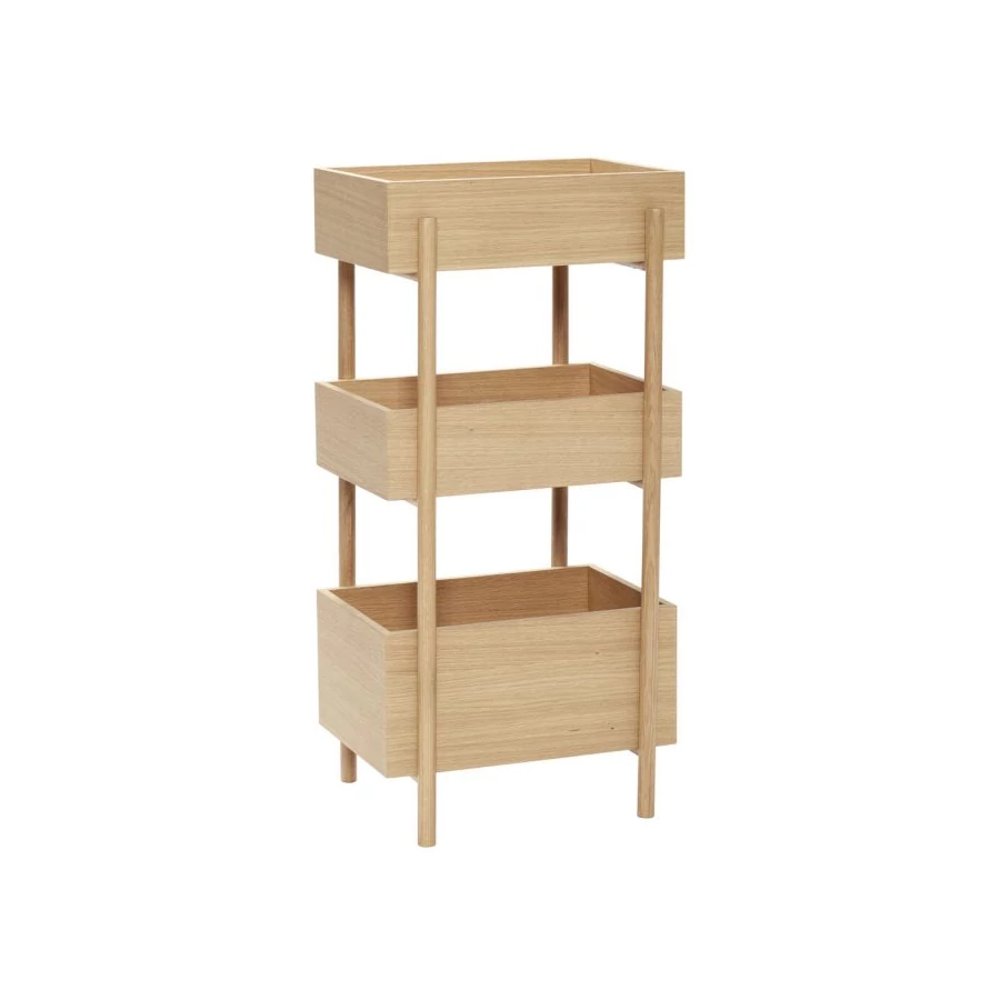 Tölgyfa 3 szintes tároló