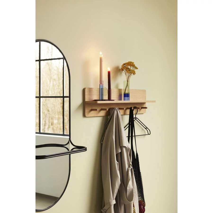 Tölgyfa akasztós és polcos fogas