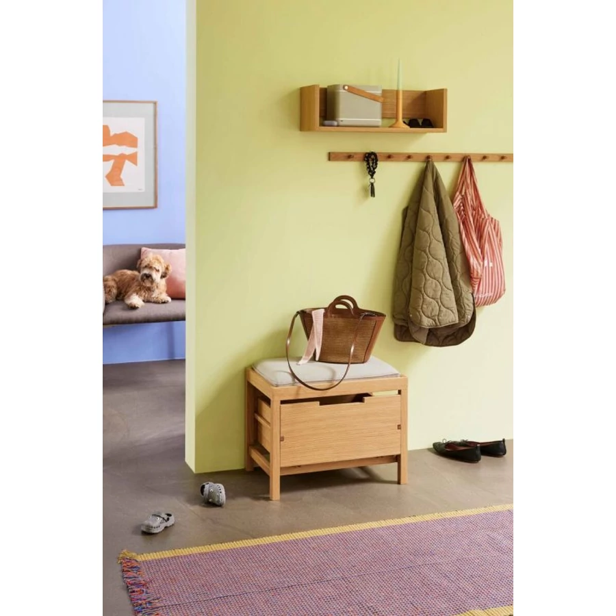 Tölgyfa előszoba polc 64 cm