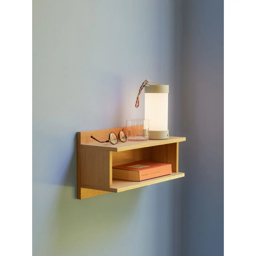 Tölgyfa fali polc 40 cm