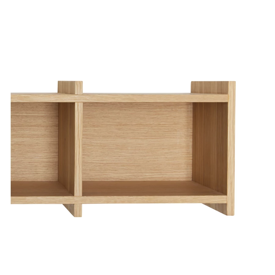 Tölgyfa fali polc 80 cm