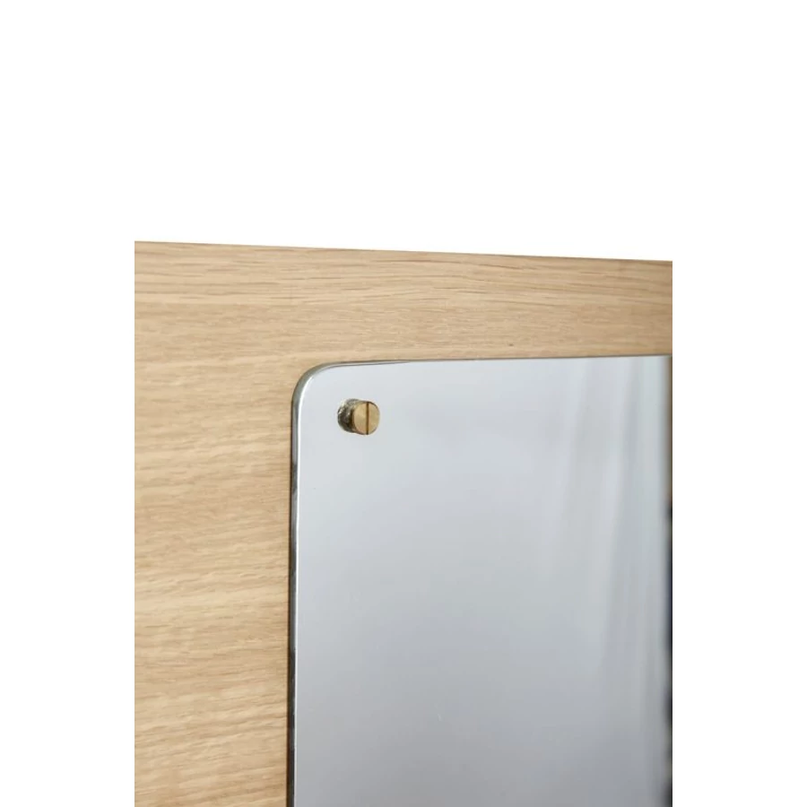 Tölgyfa keretes tükör mágnessel