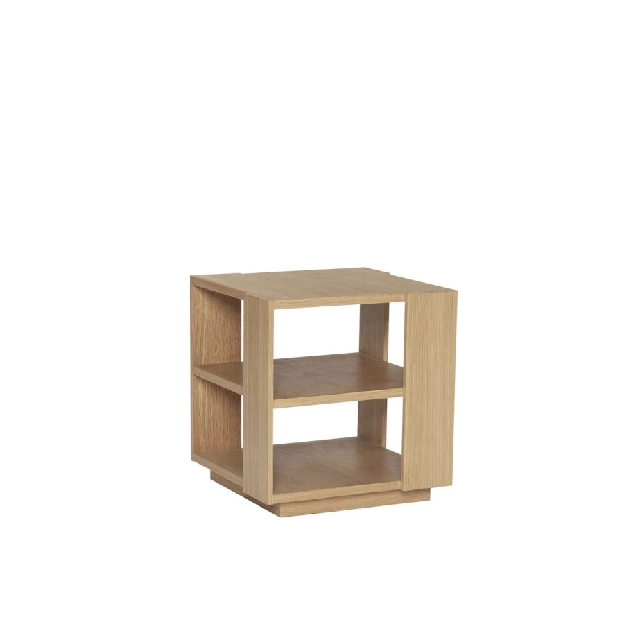 Tölgyfa polcos kisasztal