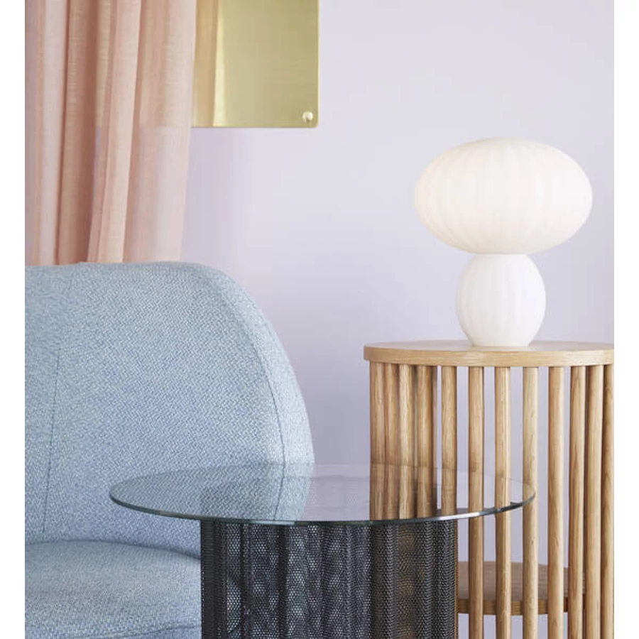 Tölgyfa rácsos lerakóasztal