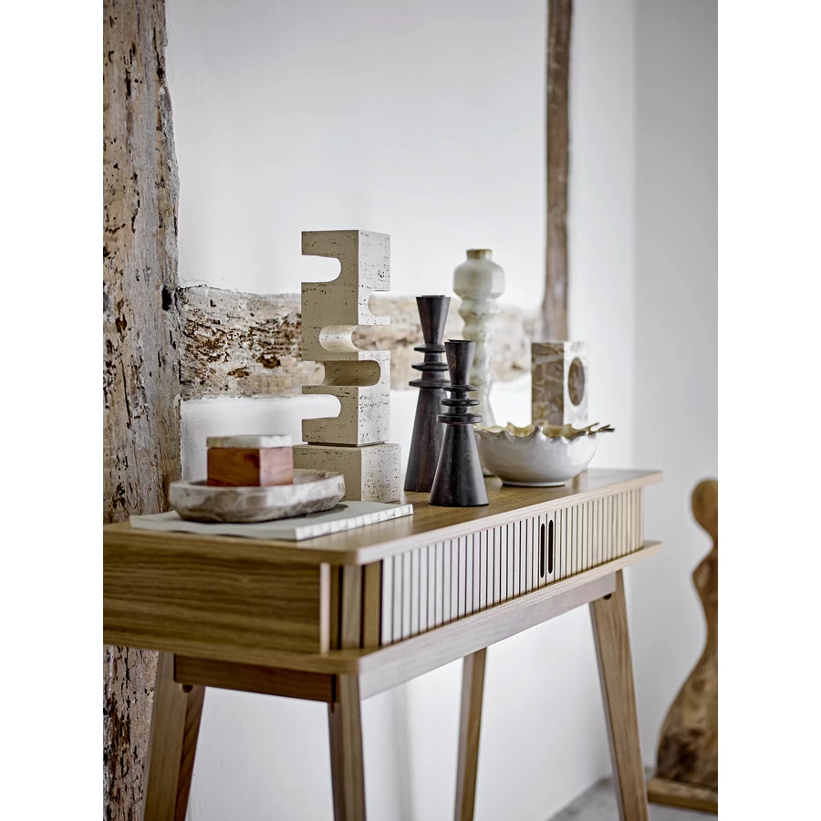 Tolóajtós fa konzolasztal