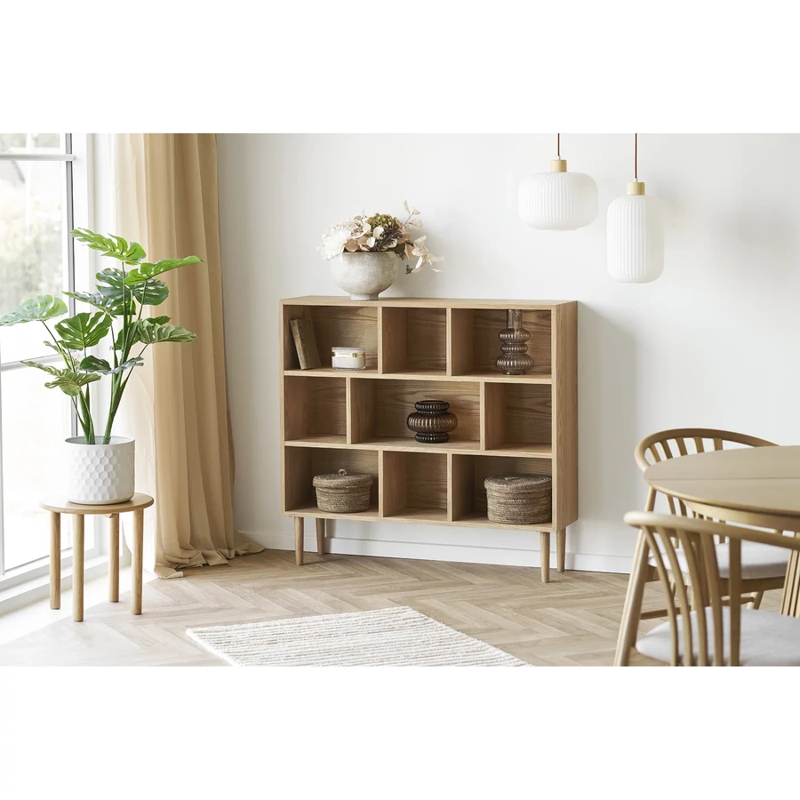 Világos tölgyfa kisasztal 40 cm